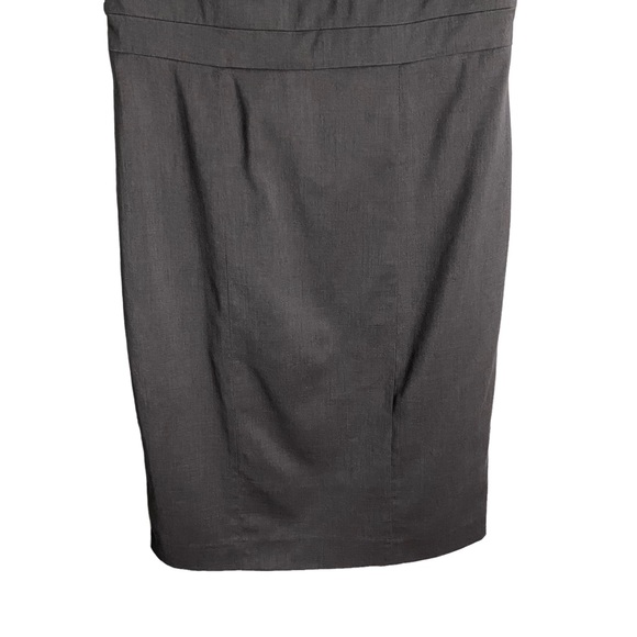H&M Women's Gray Wool Blend Sleeveless Shift Dress - Picture 3 of 8